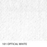 Sarja Supreme Peletizada para uniformes da MN Tecidos, cor lisa OPTICAL WHITE, com toque confortável e estrutura firme.