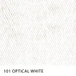 Tecido Sarja Summer Peletizada Span da MN Tecidos, cor lisa OPTICAL-WHITE, com elastano e acabamento peletizado.