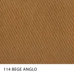 Sarja Winter Peletizada com elastano da MN Tecidos, cor lisa BEGE ANGLO, ideal para uniformes profissionais resistentes.