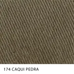 Sarja Winter Peletizada com elastano da MN Tecidos, cor lisa CAQUI PEDRA, ideal para uniformes profissionais resistentes.