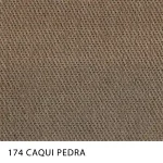 Tecido Sarja Spring Peletizada Span da MN Tecidos, cor lisa CAQUI-PEDRA, com elastano e acabamento peletizado.