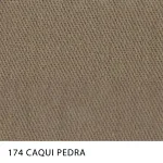 Tecido Sarja Summer Peletizada Span da MN Tecidos, cor lisa CAQUI-PEDRA, com elastano e acabamento peletizado.