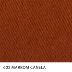 Sarja Winter Peletizada com elastano da MN Tecidos, cor lisa MARROM CANELA, ideal para uniformes profissionais resistentes.