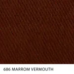 Sarja Winter Peletizada com elastano da MN Tecidos, cor lisa Marrom Vermouth, ideal para uniformes profissionais resistentes.