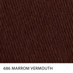 Sarja Supreme Peletizada para uniformes da MN Tecidos, cor lisa MARROM VERMOUTH, com toque confortável e estrutura firme.