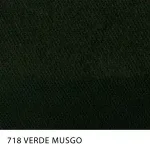 Tecido Sarja Spring Peletizada Span da MN Tecidos, cor lisa VERDE-MUSGO, com elastano e acabamento peletizado.