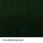 Tecido Sarja Summer Peletizada Span da MN Tecidos, cor lisa VERDE-MUSGO, com elastano e acabamento peletizado.