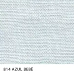 Tecido Linho Malta azul bebê com textura suave e visual leve