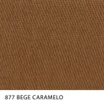 Tecido Sarja Summer Peletizada Span da MN Tecidos, cor lisa BEGE-CARAMELO, com elastano e acabamento peletizado.