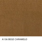 Tecido Sarja Spring Peletizada Span da MN Tecidos, cor lisa BEGE-CARAMELO, com elastano e acabamento peletizado.
