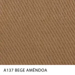 Sarja Winter Peletizada com elastano da MN Tecidos, cor lisa BEGE AMÊNDOA, ideal para uniformes profissionais resistentes.