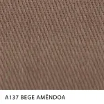 Sarja Supreme Peletizada para uniformes da MN Tecidos, cor lisa BEGE AMÊNDOA, com toque confortável e estrutura firme.