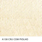 Tecido Sarja Summer Peletizada Span da MN Tecidos, cor lisa CRU-COM-PIOLHO, com elastano e acabamento peletizado.
