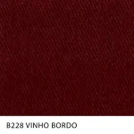 Tecido Sarja Spring Peletizada Span da MN Tecidos, cor lisa VINHO-BORDO, com elastano e acabamento peletizado.