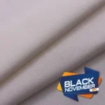 tecido cotton barcelona span branco com textura sarjada