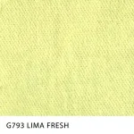 Tecido Sarja Spring Peletizada Span da MN Tecidos, cor lisa LIMA-FRESH, com elastano e acabamento peletizado.