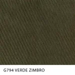 Sarja Winter Peletizada com elastano da MN Tecidos, cor lisa VERDE ZIMBRO, ideal para uniformes profissionais resistentes.
