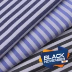 Tecido Tricoline Work City Lab Stripes MN Tecidos com toque leve e composição mista, ideal para camisas e uniformes profissionais.