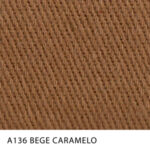 Sarja Supreme Peletizada para uniformes da MN Tecidos, cor lisa Bege Caramelo, com toque confortável e estrutura firme.