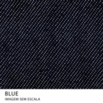Tecido Denim Campbel Plus azul com gramatura média e toque resistente.