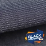 Tecido Denim Campbel Plus azul com gramatura média e toque resistente.