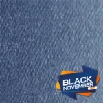 Tecido Denim Trancoso azul com gramatura pesada e toque estruturado.