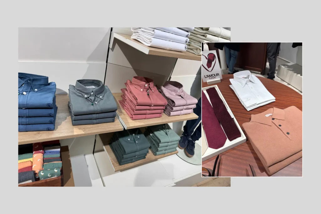 Cartela de cores camisaria masculina SS27 — MN Tecidos camisas masculinas organizadas por cartela de cores naturais e minerais para o verão 2027 — MN Tecidos