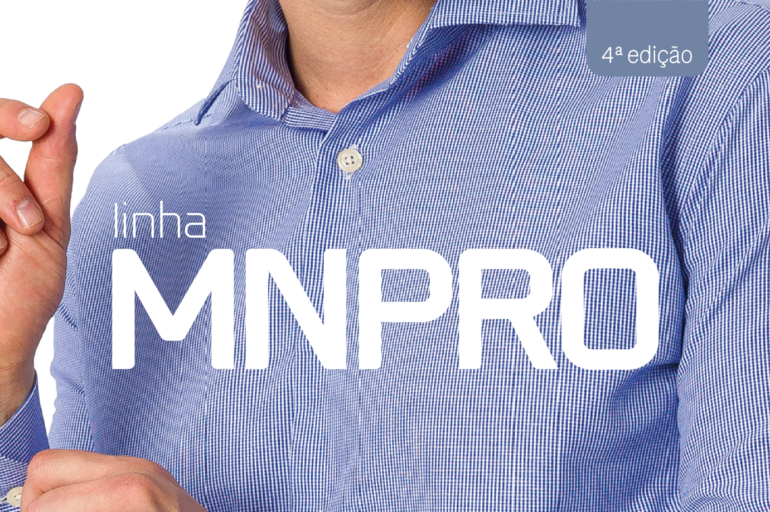 Tecido tricoline MN Pro aplicado em camisa profissional azul MN Tecidos