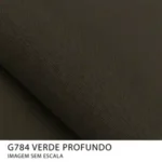 Tecido Braspérola puro linho 200 g/m² na cor Verde Profundo com textura natural.